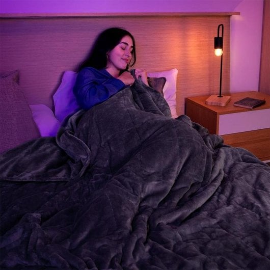 Manta Elétrica Cecotec HeatConfort Weighted 9 kg 180x200 cm 200W 10 Temperaturas