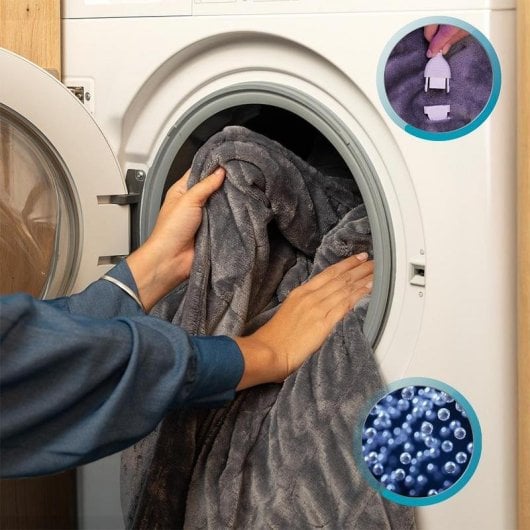 Manta Elétrica Cecotec HeatConfort Weighted 9 kg 180x200 cm 200W 10 Temperaturas