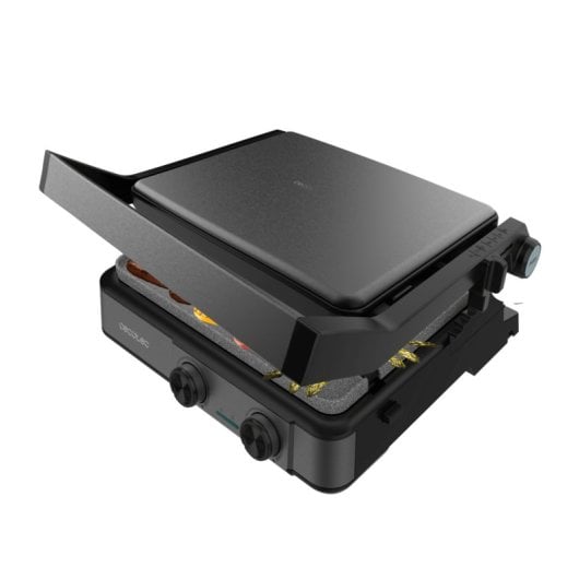 Elektrogrill Cecotec Rock’nGrill 2200 Dual 2200W, Doppelseitige Platten, Temperaturregelung