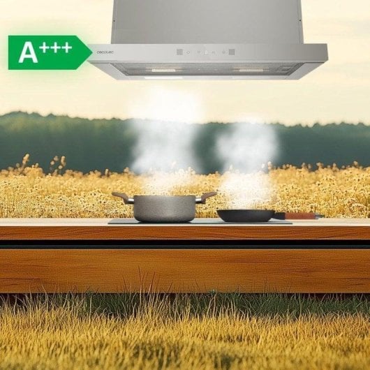 Campana extractora Cecotec Bolero Flux TLT 604400 Recirculação 60cm com controlo tátil