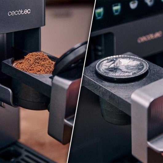 Cafeteira Multicápsulas Cecotec Freestyle Grind & Latte 1,6L 20 bares com moinho e depósito de leite