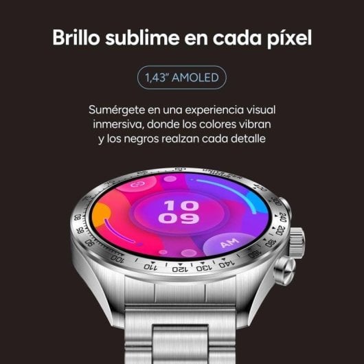 Ksix Elite Bluetooth 46mm AMOLED Acciaio Inossidabile Autonomia 7 Giorni IP67 SpO2 Cardiofrequenzimetro Monitor Sonno