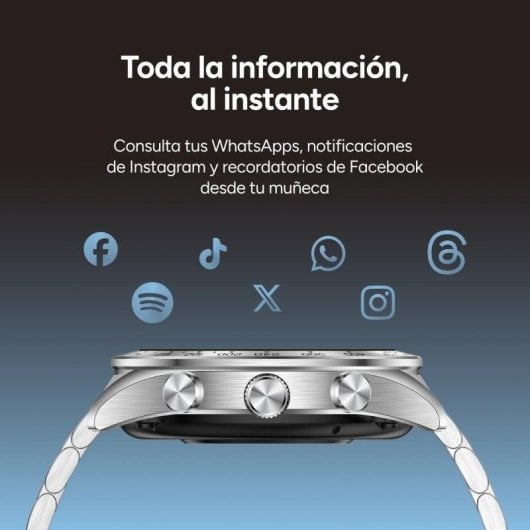 Ksix Elite Bluetooth 46mm AMOLED Acciaio Inossidabile Autonomia 7 Giorni IP67 SpO2 Cardiofrequenzimetro Monitor Sonno