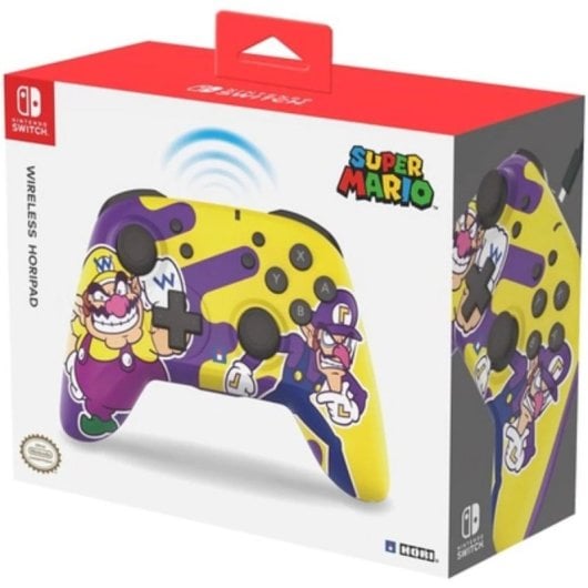 Controller Hori Nintendo Switch Wireless Horipad Wario & Waluigi Wireless Ergonomico Custom Grip