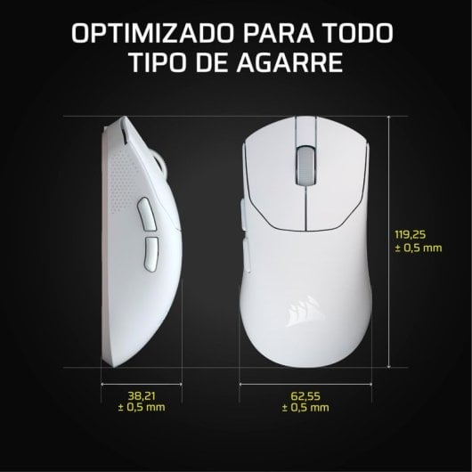 Ratón Corsair Sabre v2 Pro Ultralight Wireless 33000 DPI Blanco 8000Hz 36g Meccanici