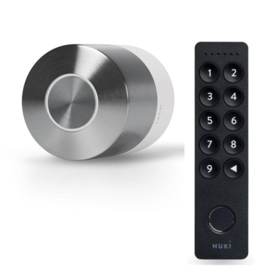 Nuki Cerradura Electrónica Smart Lock Pro WiFi Bluetooth Matter Motor Sin Escobillas + Keypad 2 Teclado para Puertas con