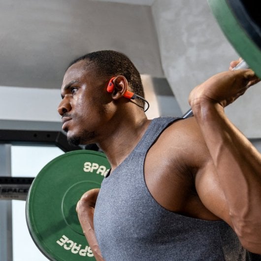 Auriculares Shokz OpenSwim Pro inalámbricos Bluetooth deportivos con resistencia al agua, color gris