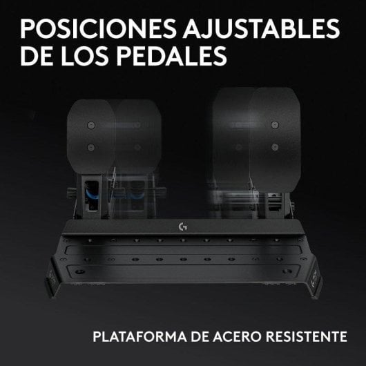 Pedal Logitech RS Pedals PRO freno Loadcell 75kg estructura acero USB PC