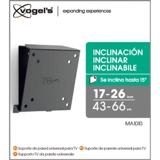 Support TV Vogels MA 1010 Inclinable pour écrans 17 à 26 pouces VESA 100x100 jusqu'à 30 kg Noir