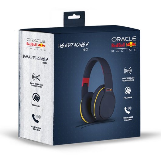 Auriculares Red Bull inalámbricos Bluetooth con micrófono y USB-C negros