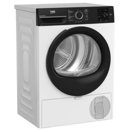 Secadora Condensación Beko DS9433RT Carga Frontal 10 kg Clase D EcoGentle White display sensores
