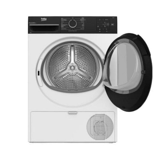 Secadora Condensación Beko DS9433RT Carga Frontal 10 kg Clase D EcoGentle White display sensores