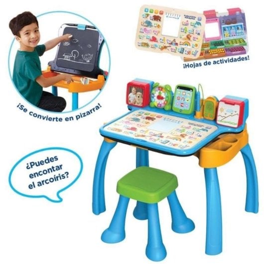 Escritorio interactivo VTech Crea y Aprende 6 en 1 multiactividades con taburete