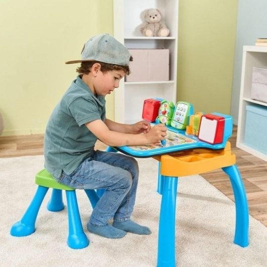 Escritorio interactivo VTech Crea y Aprende 6 en 1 multiactividades con taburete