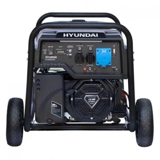 Gerador Hyundai HY9100LEK Gasolina Monofásico 6,5kW Arranque Elétrico AVR