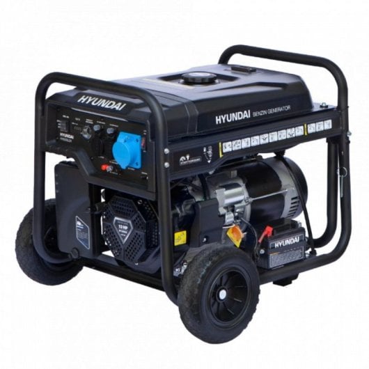 Gerador Hyundai HY9100LEK Gasolina Monofásico 6,5kW Arranque Elétrico AVR