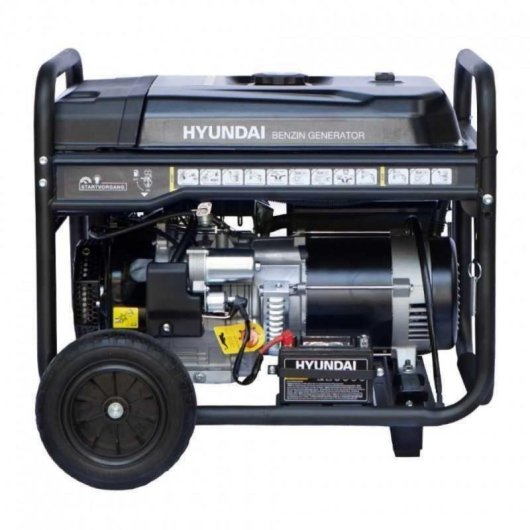Gerador Hyundai HY9100LEK Gasolina Monofásico 6,5kW Arranque Elétrico AVR