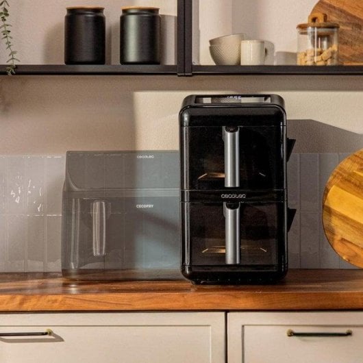 Friggitrice ad aria Cecotec Cecofry DuoLevel 12000 Window 12L 2900W con doppio cestello e finestra