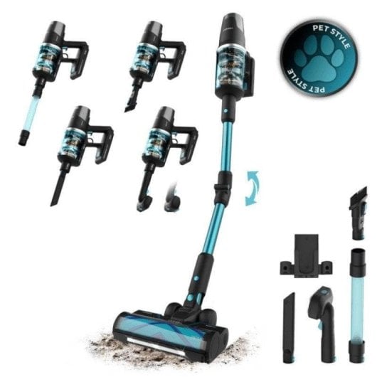 Aspiradora sin cable Cecotec Conga Rockstar RX50 Pet Flex 300 AW Tubo Flexible 90min Autonomía Kit Mascotas