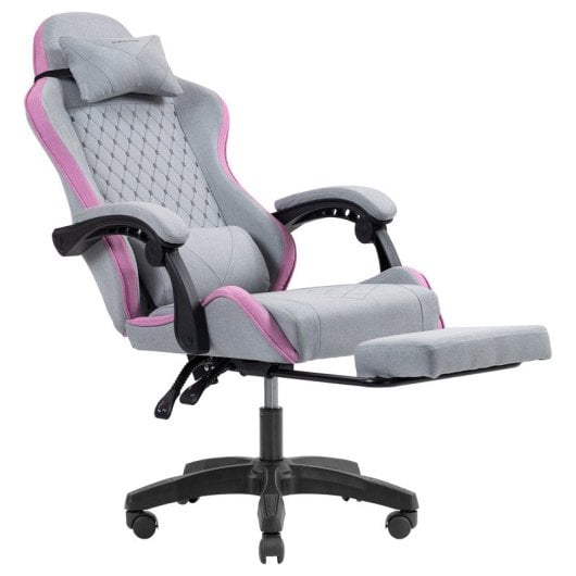Mars Gaming Mgc-x Silla Gaming Ergonómica Tejido Transpirable Cojín Cervical Y Lumbar Rosa