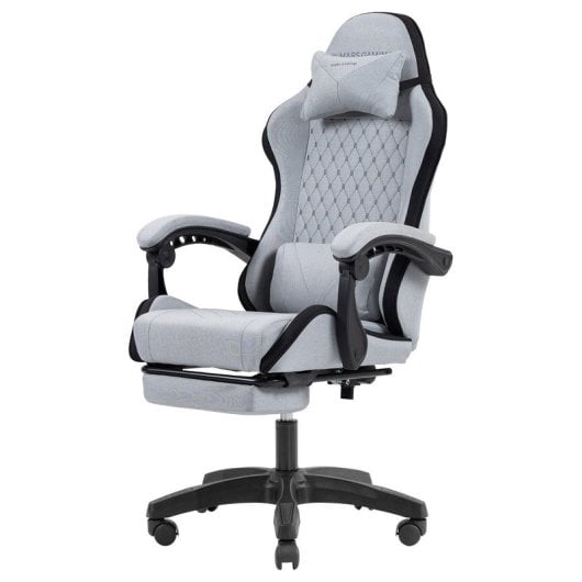 Mars Gaming Mgc-x Silla Gaming Ergonómica Tejido Transpirable Cojín Cervical Y Lumbar Negro