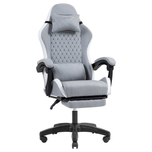 Mars Gaming Mgc-x Silla Gaming Ergonómica Tejido Transpirable Cojín Cervical Y Lumbar Blanco