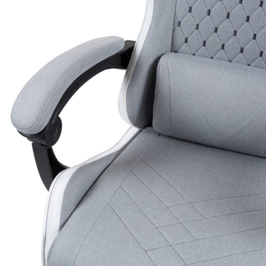 Mars Gaming Mgc-x Silla Gaming Ergonómica Tejido Transpirable Cojín Cervical Y Lumbar Blanco