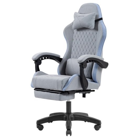 Mars Gaming Mgc-x Silla Gaming Ergonómica Tejido Transpirable Cojín Cervical Y Lumbar Azul