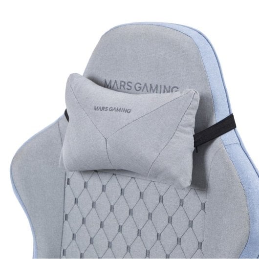 Mars Gaming Mgc-x Silla Gaming Ergonómica Tejido Transpirable Cojín Cervical Y Lumbar Azul