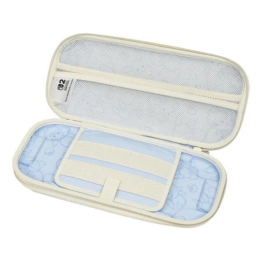 Estuche Hori NSX-088E Vault Case Eevee Azul Blanco Resistente Scratch Switch 2