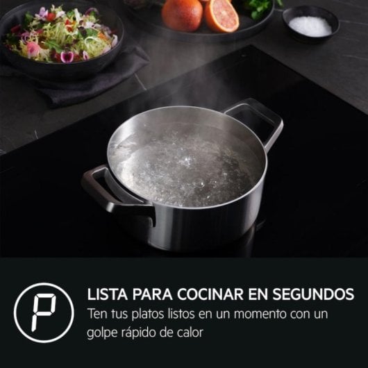 Placa de inducción AEG TO63IV00FB 3 zonas 60 cm PowerBoost Hob2Hood Slider Negro