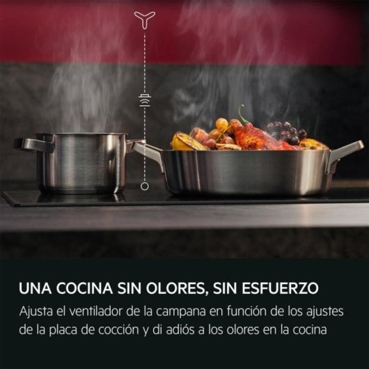 Placa de inducción AEG TO63IV00FB 3 zonas 60 cm PowerBoost Hob2Hood Slider Negro