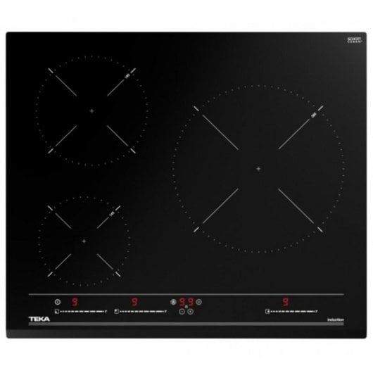 Placa de inducción Teka IZC63018MSSBK 3 zonas 5900 W Touch Control bisel frontal