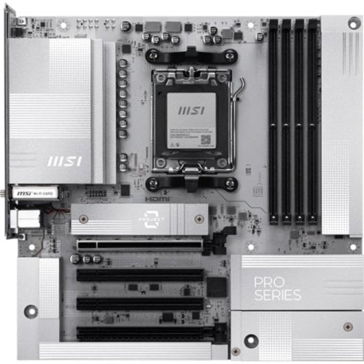Motherboard MSI PRO B850M-A WIFI AMD B850 Sockel AM5 DDR5 mATX Wi-Fi 7 PCIe 5.0 RAID 5G LAN