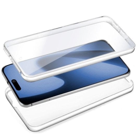 Cool Funda de Silicona 3D (Transparente Frontal + Trasera) para iPhone 17 Pro Max