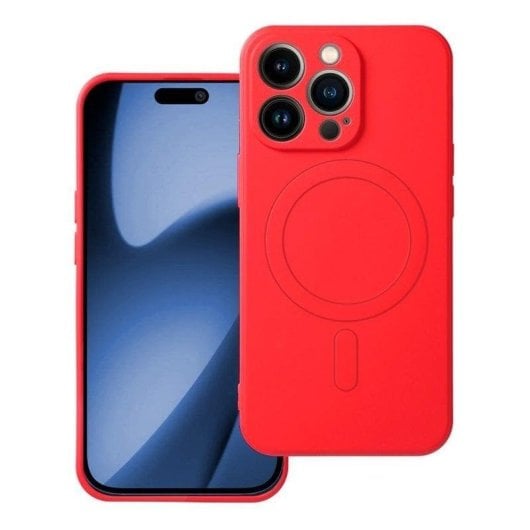 Funda para móvel Cool Funda Magnética Cover Silicona Vermelha Qi para iPhone 17 Pro Max