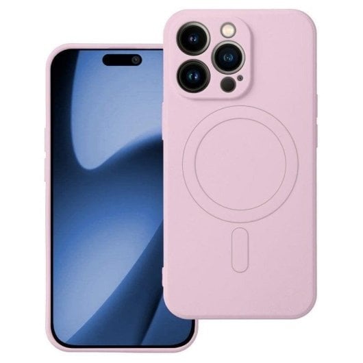Funda para telemóvel Cool Cool Funda Magnética Cover Silicona Rosa com Carga Qi para iPhone 17 Pro Max