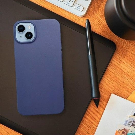 Cover per cellulare Cool Funda di silicone gel blu Protezione avanzata per iPhone 17 Pro Max