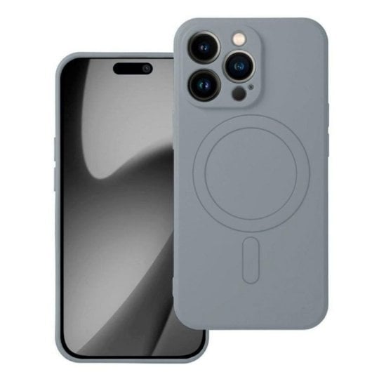 Handyhülle Cool Magnetische Cover Silikon Grau Qi-kompatibel für iPhone 17