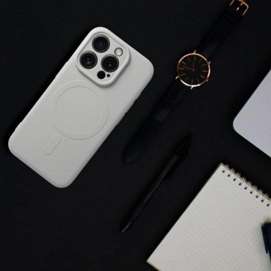 Handyhülle Cool Magnetische Cover Silikon Grau Qi-kompatibel für iPhone 17