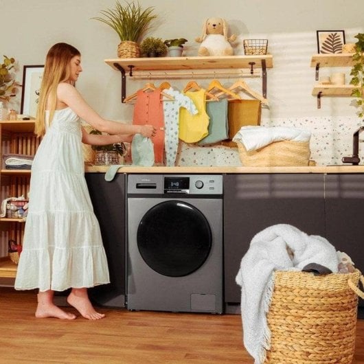 Máquina de Lavar Roupa Cecotec Bolero DressCode 9411 Inverter 9 kg 1400 rpm A Aço Vapor