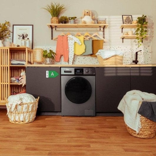 Máquina de Lavar Roupa Cecotec Bolero DressCode 9411 Inverter 9 kg 1400 rpm A Aço Vapor