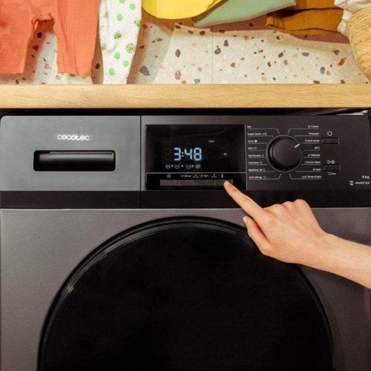 Máquina de Lavar Roupa Cecotec Bolero DressCode 9411 Inverter 9 kg 1400 rpm A Aço Vapor