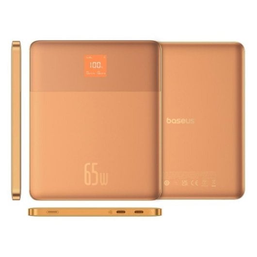 Power bank Baseus Blade2 12000 mAh Naranja 65 W Carga rápida y Pantalla