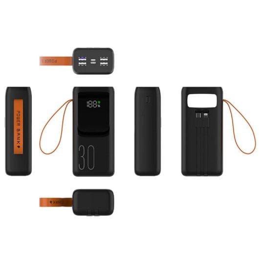 Powerbank Tracer Vouge-3 30000 mAh Negro Quick Charge 3.0 USB-C y 2xUSB-A