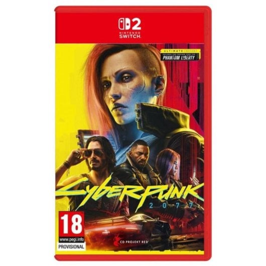 Nintendo Switch 2 Consola + Mario Kart World + Cyberpunk 2077: Ultimate Edition + Neon Blue & Red Headset