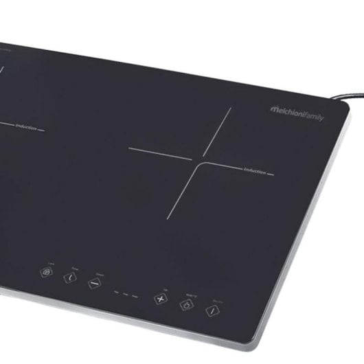 Plaque à induction Melchioni Oblivion 2 2 zones 3300 W Touch Timer Verre Noir