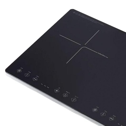 Plaque à induction Melchioni Oblivion 2 2 zones 3300 W Touch Timer Verre Noir