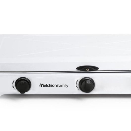 Hornillo a gas Melchioni Family Minerva New 3 portátil 3 quemadores blanco exterior