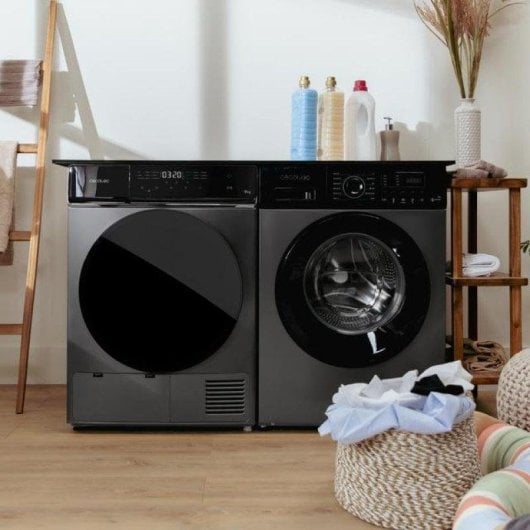 Cecotec Secadora de Bomba de Calo rBolero DressCode Dry 9400 Inverter Steel  9kg C 15 programas